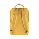 Желтый рюкзак Канкен Лаптоп с розовыми ручками сзади 2